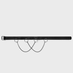 Killstar Black Belt with Silver Chains